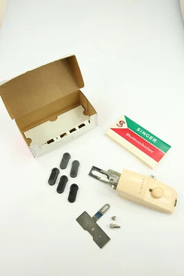 Singer Vintage Buttonholer SIMS 4561 UNTESTED Full Kit Original Box UNTESTED - Image 1 of 4