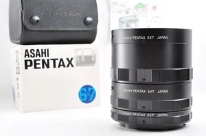 *COMO NUEVO en Caja* Juego de anillos de tubo de extensión automática Asahi Pentax 6x7 67 II JAPÓN #9323 - Imagen 1 de 19
