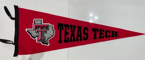 TEXAS TECH UNIVERSITY COLLEGIATE PACIFIC VINTAGE WOOL PENNANT NEW/MINT Cover