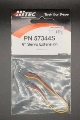 Hitec RCD Inc. Servo Extension 6" - PN 57344S - Image 1 of 2