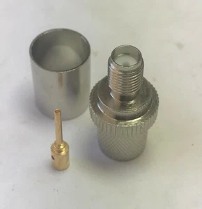 Conector de engarce hembra SMA para Shireen, Belden, Times 8214 9913 RFC400 LMR400 - Imagen 1 de 1