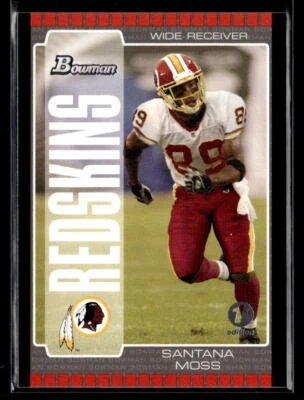 Santana Moss - 2005 Bowman First Edition #84 Washington Redskins - Image 1 of 2