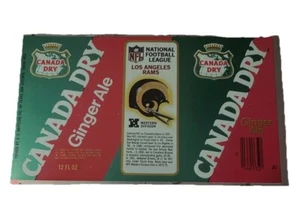 Rare 1976 Canada Dry Ginger Ale Soda - NFL Los Angeles Rams - Unused Sheet Can - Picture 1 of 2