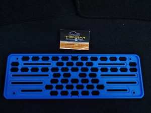Porta Targa Europea Colorato Anteriore in Plastica Auto Colore Azzurro - Foto 1 di 2