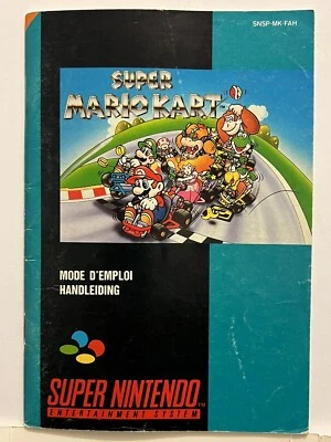 ⭐️NOTICE/MANUEL ⭐️ SUPER MARIO KART FAH SUPER NINTENDO SNES PAL - Photo 1/3