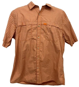 GH Bass Explorer Series Shirt Adult XL Orange Vented Hiking Fishing Outdoor Mens - Picture 1 of 9
