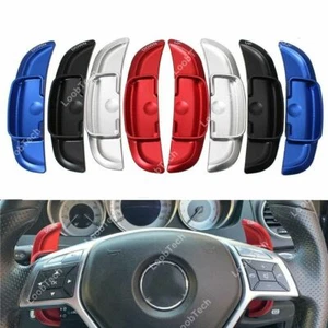 Steering Paddle Shifter Extension Interior Alloy Trim Cover For Mercedes W204 - Picture 1 of 14