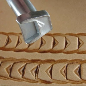 Estampilla de borde de grapa de acero inoxidable Craftplus (herramienta de estampado de cuero) - Imagen 1 de 7