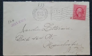 1909 US 2c Washington Stamp Full Cover F/VF, SC#358 (CV $200) - Picture 1 of 2