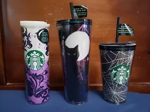 Starbucks Halloween Glow in the Dark Tumbler Cup Set - Picture 1 of 2