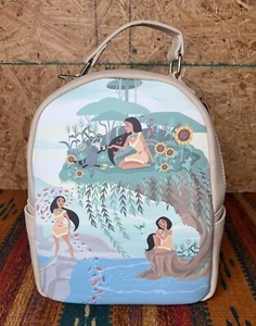Loungefly Disney Pocahontas Scenery Mini Backpack Meeko Willow River NEW TAGS - Picture 1 of 8