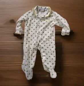 Vintage baby Oshkosh sleeper white and yellow unisex - Picture 1 of 3