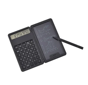 2 in 1 Calculator with Erasable Writing Tablet Notepad School Office Shopping - Picture 1 of 11