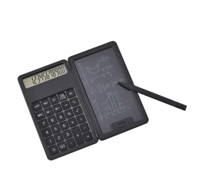 2 in 1 Calculator with Erasable Writing Tablet Notepad School Office Shopping - Image 1 of 4