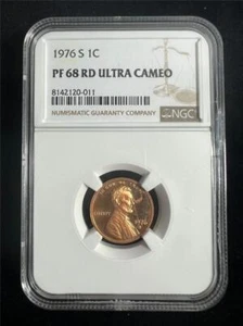 1976 S LINCOLN CENT PROOF 1C PF68 RD ULTRA CAMEO UCAM NGC SKU 3537, 3606, 3607 - Picture 1 of 2