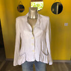 Pretty Jacket Blazer mid Season Summer Cotton/Linen Grey Lilith Size 40 Fr (L)