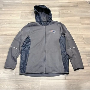 New England Patriots Jacket Under Armour Hooded Men’s 2XL Combine Authentic XXL - Foto 1 di 11