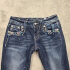 Miss Me Jeans Womens 26 Crop Skinny Embellished Jeweled Country Core Y2K