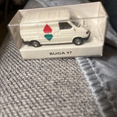 E188 Wiking H0 coche modelo coche VW T4 autobús "Buga 97" 1:87 Volkswagen Van Foto 1 de 4
