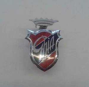 GHIA chromium and enamel metal emblem 45 x 55 mm. - Picture 1 of 2