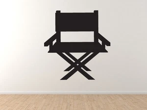 Cinema Home Theater Part 3 - Director Chair Silhouette - Vinyl Wall Decal - Picture 1 of 1