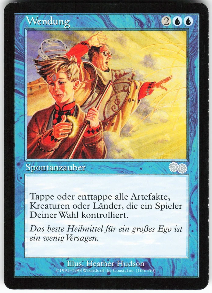 *GERMAN* Turnabout U Urza's Saga USG  105 MTG NM - Image 1 of 2