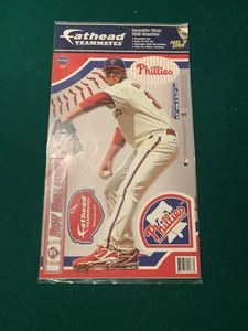 ROY HALLADAY PHILADELPHIA PHILLIES LOGO NEW FATHEAD TEAMMATES STICKERS SET  - Picture 1 of 6
