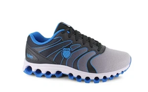 Men’s K-Swiss Tubes Comfort 200 Training Shoe-Black/Blue (3E EXTRA WIDE) - Picture 1 of 6