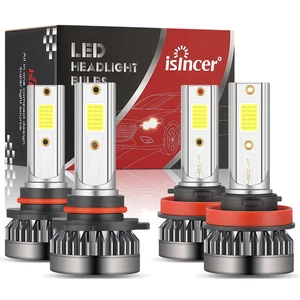 4x 9005+H11 LED Headlight Combo High Low Beam Bulbs Kit Super White Bright Lamps - Picture 1 of 14