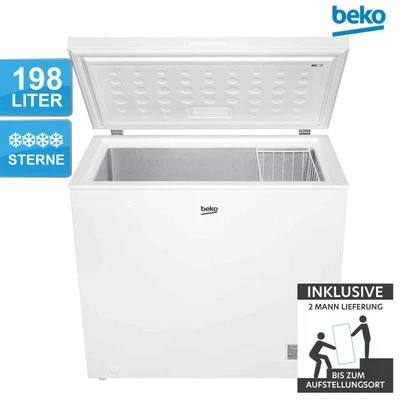 Beko CF200CWN Gefriertruhe Weiß 198 Liter Schnellgefrierfunktion 2ML - Bild 1 von 4