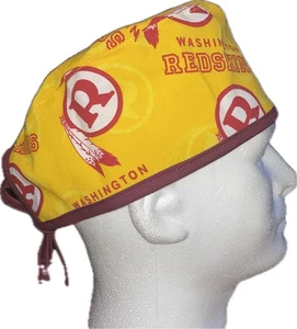 NFL Washington Redskins Yellow Scrub Hat Chemo Cap - Picture 1 of 4