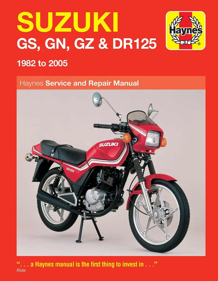 Suzuki GS, GN, GZ & DR125 Singles (1982-2005) Haynes Repair Manual - Image 1 of 4