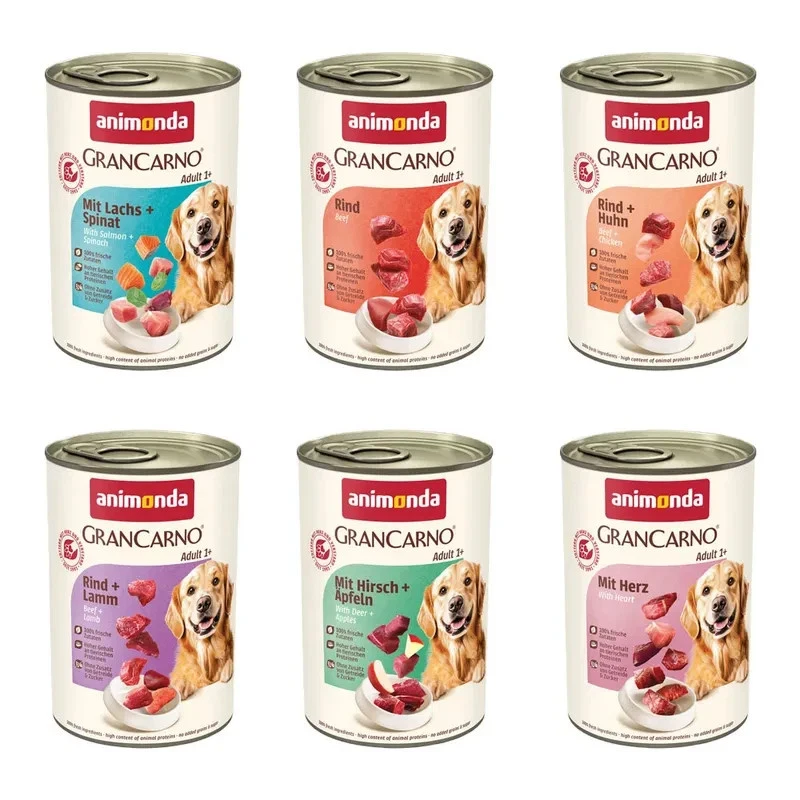 Animonda GranCarno Mix Nassfutter für Hunde 24x400g Fisch und Fleisch - Bild 1 von 1
