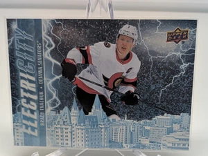 2024-25 Upper Deck Series 2 Brady Tkachuk ElectriCITY Speckled #EC-25 Senators - Bild 1 von 2