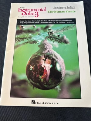 Easy Instrumental Solos 3 Christmas Treats for Trombone/Baritone Music Book - Image 1 of 3