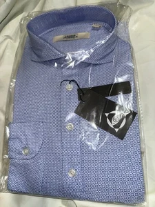 League of Rebels Pullover Dress Shirt 15.5 BLUE - Picture 1 of 5