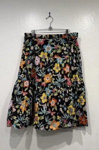 J. Crew Tawna Pavilli Blumendruck Rock Damengröße 16 Stufen Cottagecore Boho " - Bild 1 von 7