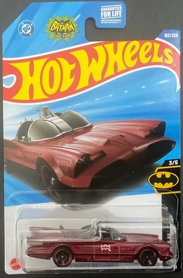 Hot Wheels TV SERIES BATMOBILE, Red, Q-Case,  ** BOX SHIPPING ** - Image 1 of 4