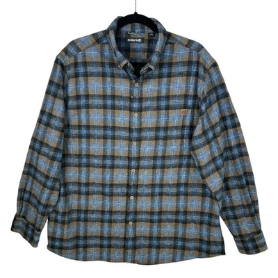 Solaris Mens Shirt XL Flannel Button Plaid Outdoors Gorpcore Camping Hiking LS - Image 1 of 4
