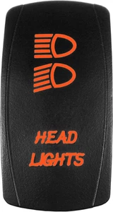 Laser Rocker Switch - HEADLIGHTS - Universal Off/On/On - 3 Position -12 Volt (Or - Bild 1 von 12