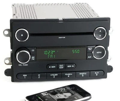 08-09 Ford Taurus Mercury Sable Radio AM FM CD con Bluetooth Música 8G1T-18C869-BA Foto 1 de 4