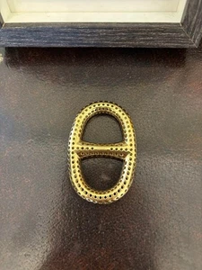 Auténtico anillo bufanda HERMES Chaine d'Ancre Perfo 603243S - Imagen 1 de 6
