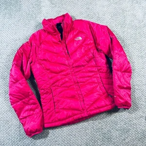Vintage Y2K North Face 550 Down Hot Pink Puffer Jacket Damen S/M - Bild 1 von 10