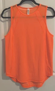 Lululemon 6 Highlight Orange Reflective Dots Sleeveless Cutout Sculpt Tank Top - Picture 1 of 6