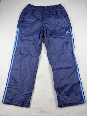 Pantalones cortavientos Adidas vintage para hombre talla XL azul malla forrada nailon EE. UU. 90s Foto 1 de 4