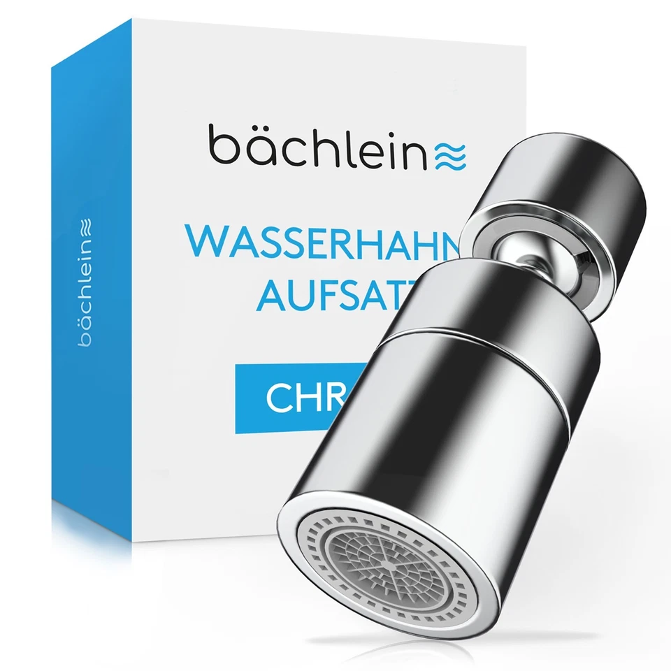 Schwenkbarer Wasserhahn-Aufsatz 360° | Universal Adapter | Strahlregler Perlator - Bild 1 von 1