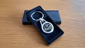 Chrome Key Ring Featuring Retro Domed Eunos Roadster Style Badge - Picture 1 of 1