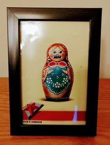 Cuadro pequeño de 5"" × 7"", "El verdadero rostro de la Rusia comunista"". - Imagen 1 de 2