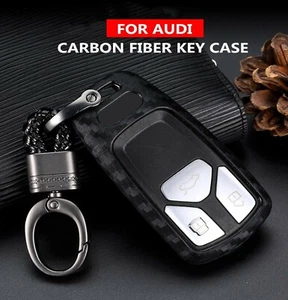 Cover Chiave in fibra di carbonio Per Audi A4 S4 B7 B8 A6 A5 A7 A8 Q5 s5 S6 Q7 - Imagen 1 de 5
