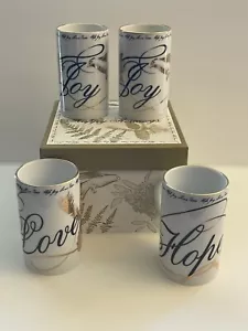 Schurman Retail Group Love Hope Goldrand Urlaub Becher 4er Set siehe Beschreibung - Bild 1 von 7